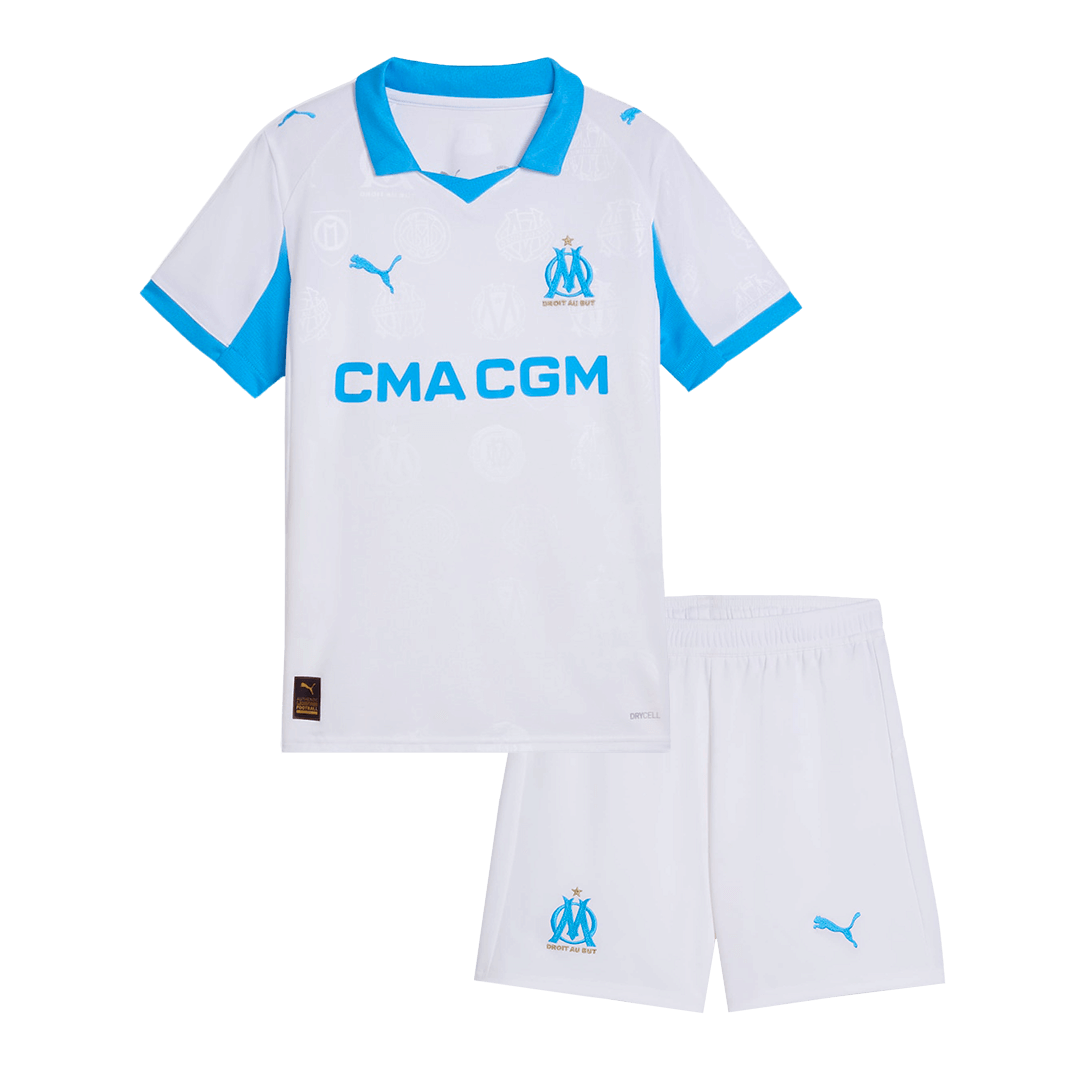 Marseille Tröja 2025/26 Hemma Vit Barn
