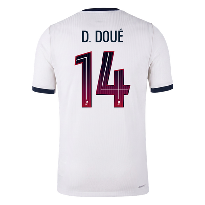 PSG Tröja D. DOUÉ #14 2026/27 Borta Autentisk Vit-3