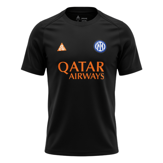 Inter Milan Tröja 2025/26 Före match Svart