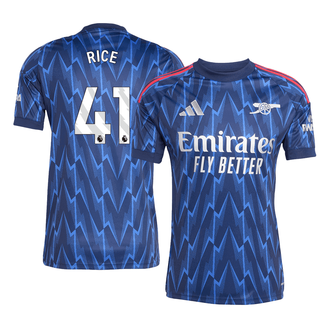 Arsenal Tröja RICE #41 2025/26 Borta Blå