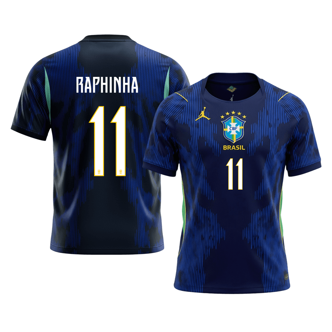Brasilien Tröja RAPHINHA #11 2026 Borta Mörkblå