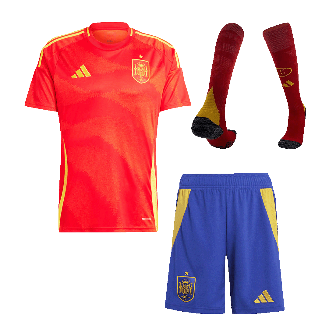 Spanien Tröja Hemmaställ Euro 2024 Röd