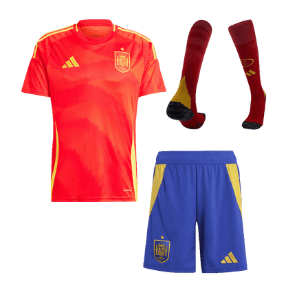 Spanien Tröja Hemmaställ Euro 2024 Röd
