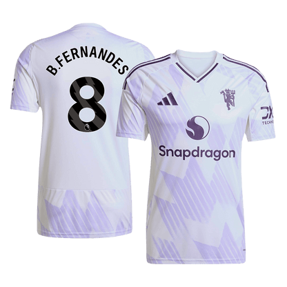 Manchester United Tröja B.FERNANDES #8 2025/26 Borta Vit-11