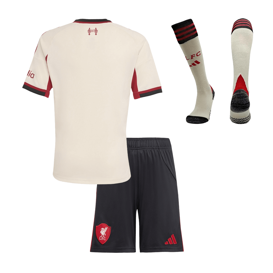 Liverpool Tröja 2025/26 Bortaställ Vit Barn-13