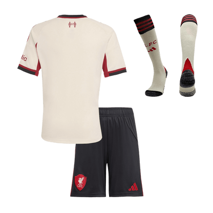 Liverpool Tröja 2025/26 Bortaställ Vit Barn-13