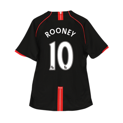 ROONEY #10 Manchester United Bortatröja 2007/08 Retro Tröja
 Svart