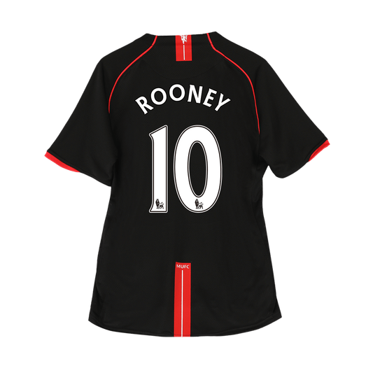 ROONEY #10 Manchester United Bortatröja 2007/08 Retro Tröja
 Svart