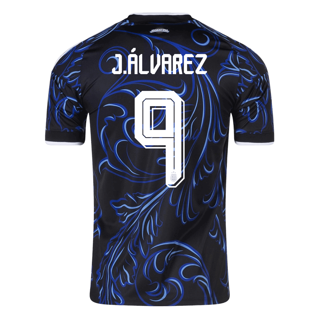 Argentina Tröja J. ÁLVAREZ #9 2026 Borta Svart-9