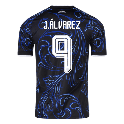 Argentina Tröja J. ÁLVAREZ #9 2026 Borta Svart-9