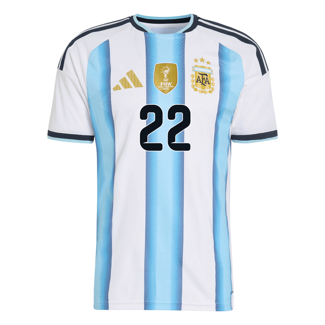 Argentina Tröja L.MARTÍNEZ #22 2026 Hemma Autentisk Blå & Vit
