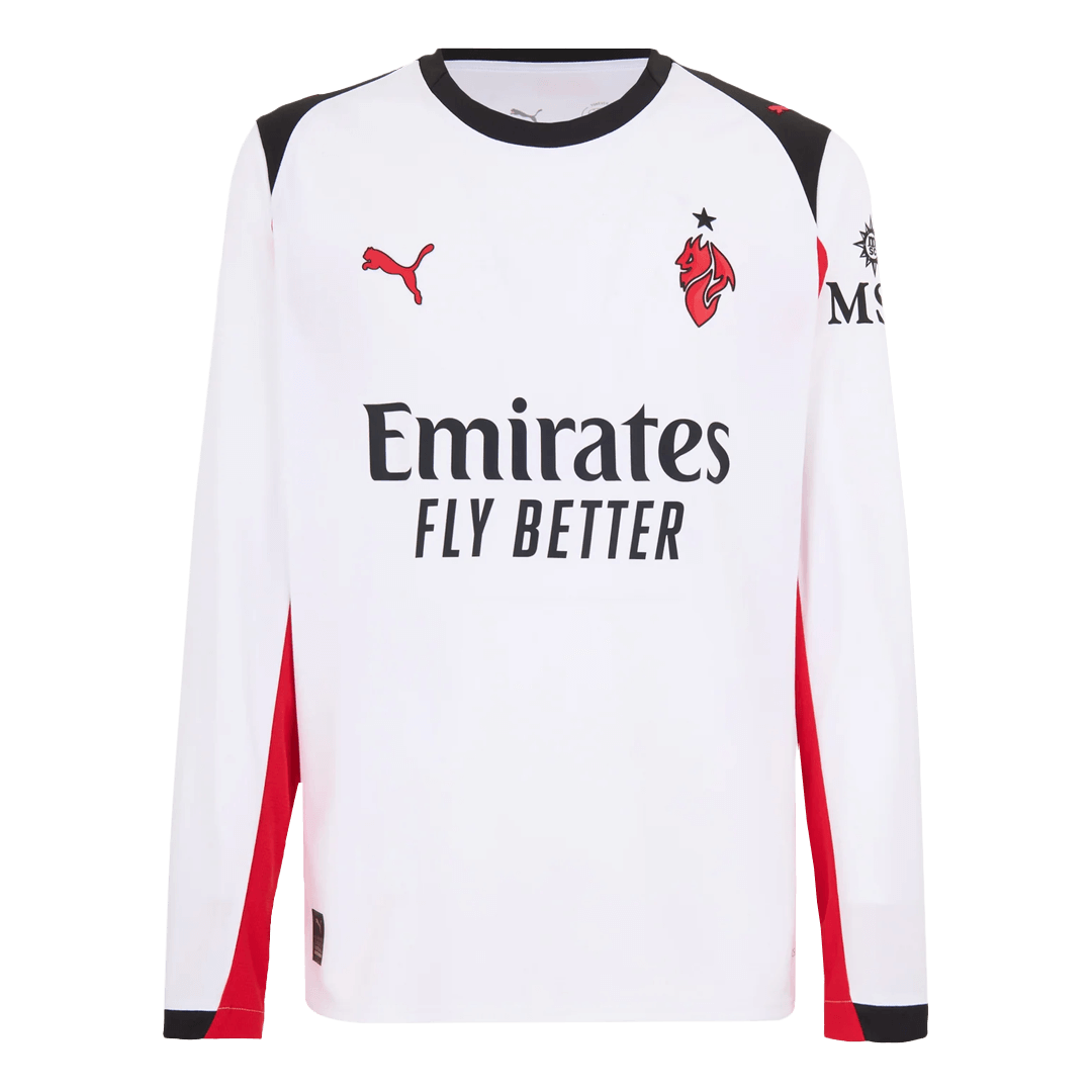 AC Milan Tröja 2025/26 Borta Långärmad Vit