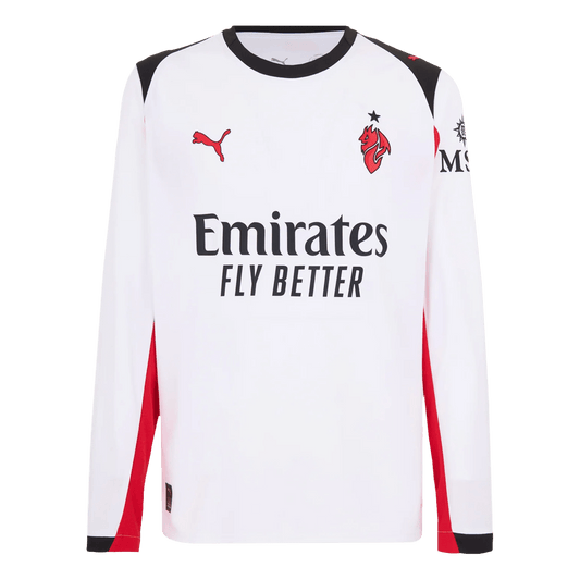 AC Milan Tröja 2025/26 Borta Långärmad Vit
