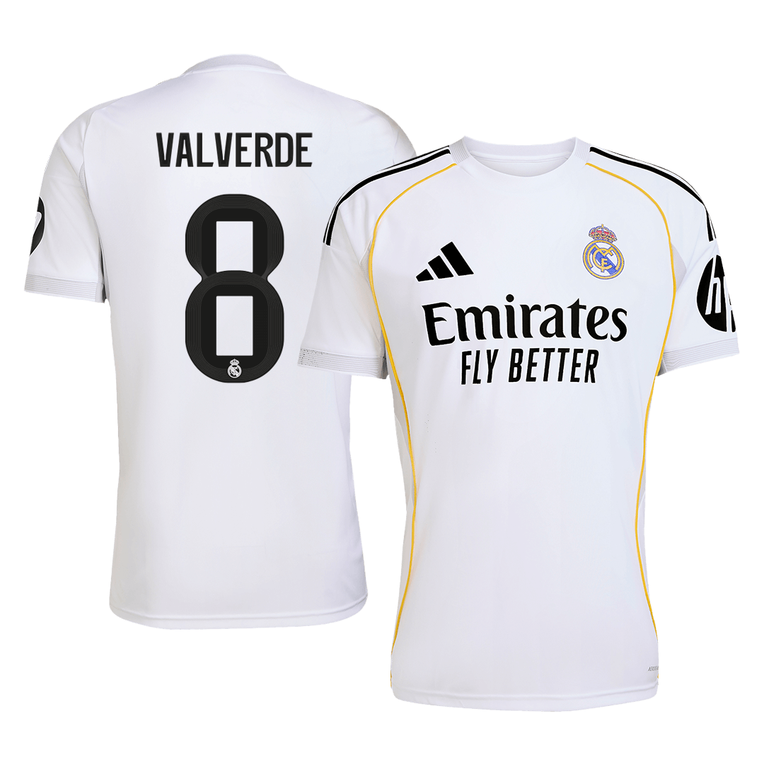 VALVERDE #8 Real Madrid Tröja 2025/26 Hemma Premium Vit