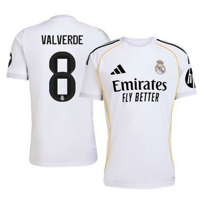 VALVERDE #8 Real Madrid Tröja 2025/26 Hemma Premium Vit