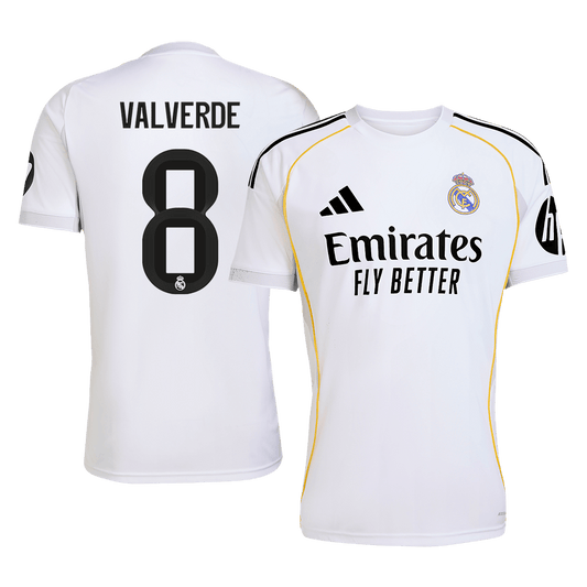 VALVERDE #8 Real Madrid Tröja 2025/26 Hemma Premium Vit