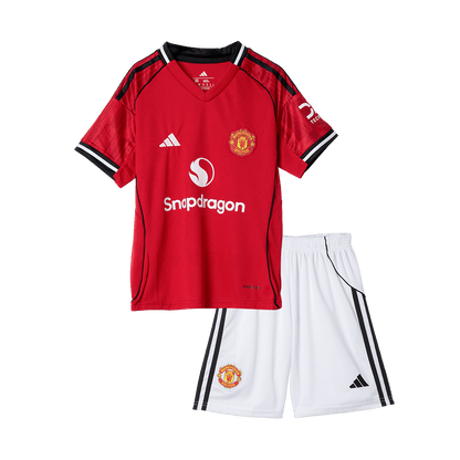 Manchester United Tröja 2025/26 Hemma Röd Barn-15