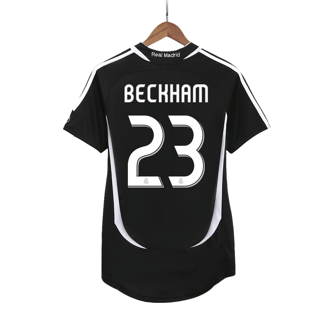 BECKHAM #23 Real Madrid Bortatröja 2006/07 Retro Tröja
 Svart