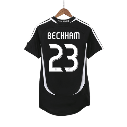 BECKHAM #23 Real Madrid Bortatröja 2006/07 Retro Tröja
 Svart