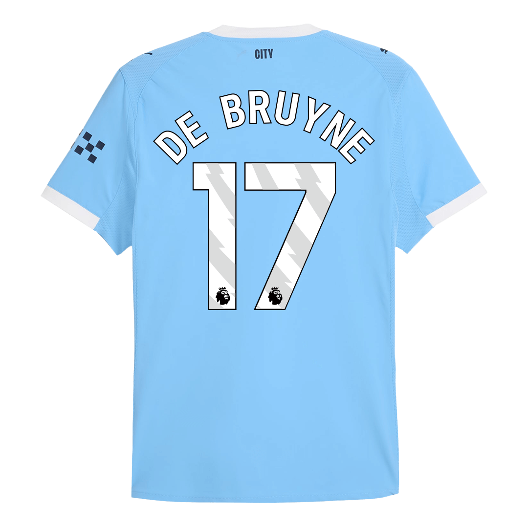 Manchester City Tröja DE BRUYNE #17 2025/26 Hemma Blå