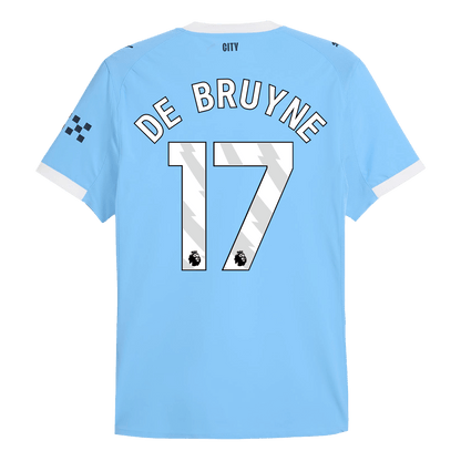 Manchester City Tröja DE BRUYNE #17 2025/26 Hemma Blå-13