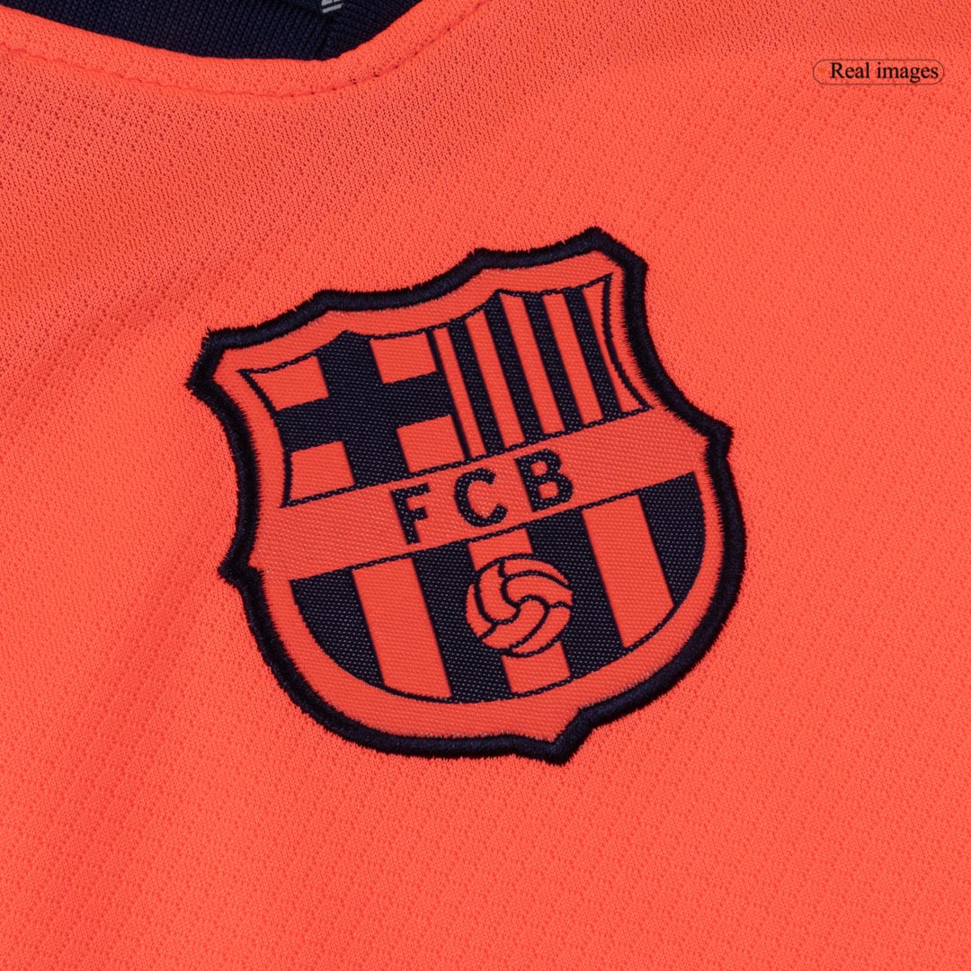Barcelona Tröja 2025/26 Tredjeställ Orange Barn-12