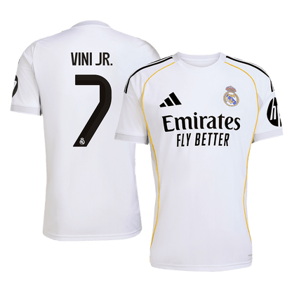 VINI JR. #7 Real Madrid Tröja 2025/26 Hemma Premium Vit