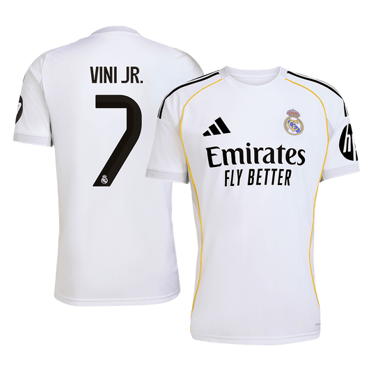 VINI JR. #7 Real Madrid Tröja 2025/26 Hemma Premium Vit