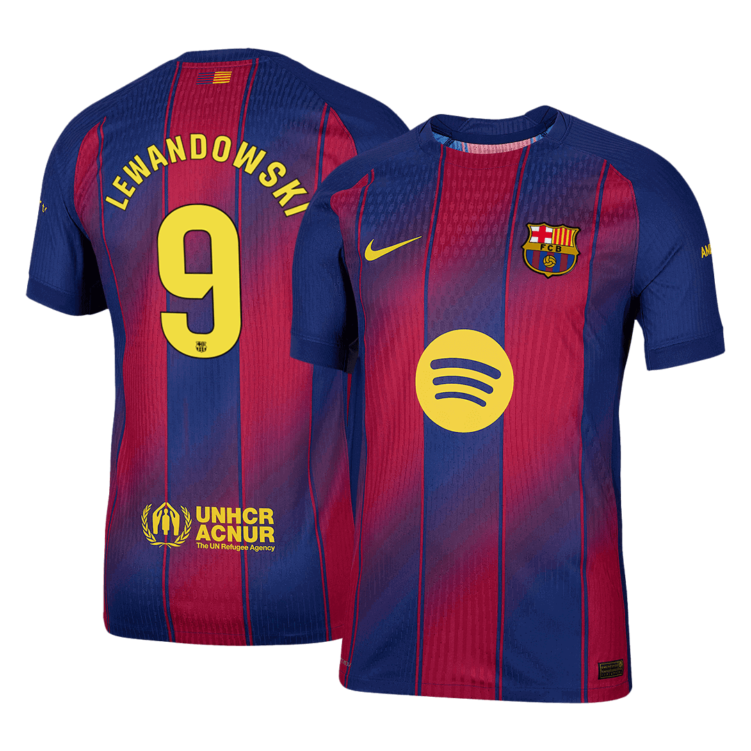 Barcelona Tröja LEWANDOWSKI #9 2025/26 Hemma Röd & Blå