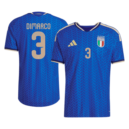Italien Tröja DIMARCO #3 2026 Hemma Autentisk Blå