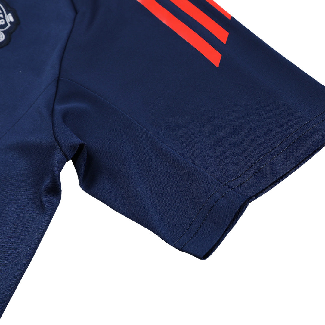 Manchester United Tröja 2024/25 Före match Mörkblå-5