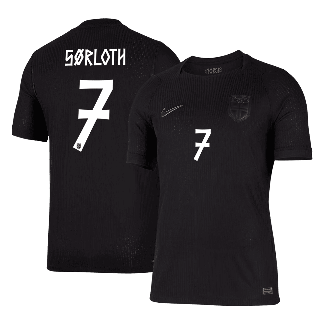 Norge Tröja SØRLOTH #7 2026 Borta Autentisk Svart