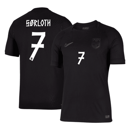 Norge Tröja SØRLOTH #7 2026 Borta Autentisk Svart