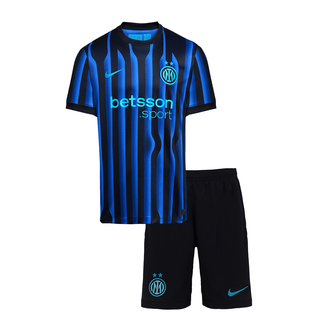 Inter Milan Tröja 2025/26 Hemma Blå och svart Barn