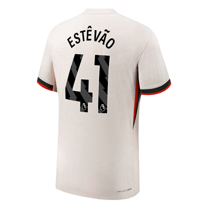 Chelsea Tröja ESTÊVÃO #41 2025/26 Borta Vit-9