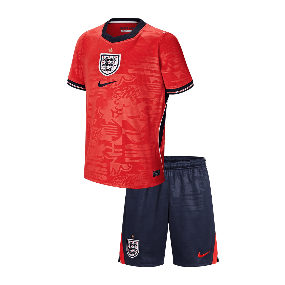 England Tröja 2026 Borta Röd Barn
