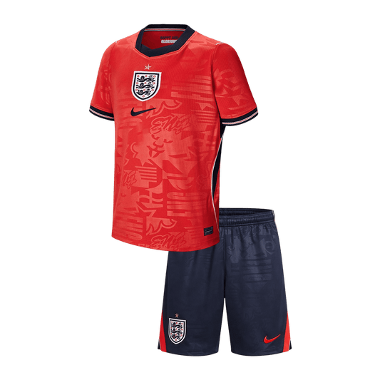 England Tröja 2026 Borta Röd Barn