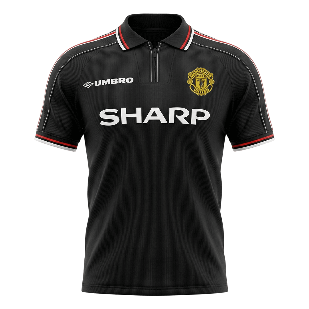 Manchester United Bortatröja 1998 Retro Tröja
 Svart