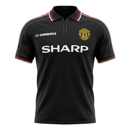 Manchester United Bortatröja 1998 Retro Tröja
 Svart