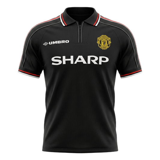 Manchester United Bortatröja 1998 Retro Tröja
 Svart