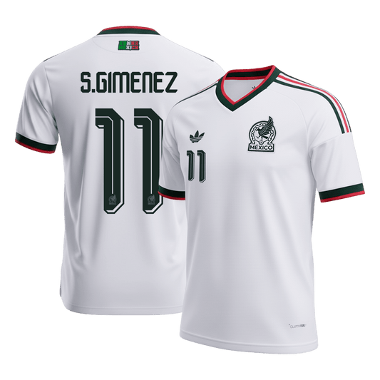 Mexiko Tröja S.GIMENEZ #11 2026 Borta Vit