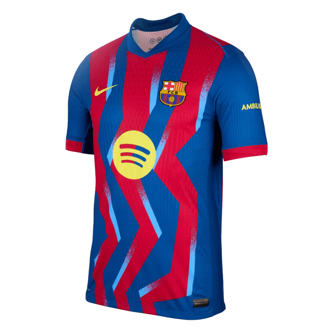Barcelona Tröja 2025/26 Fourth Away Autentisk Röd & Blå