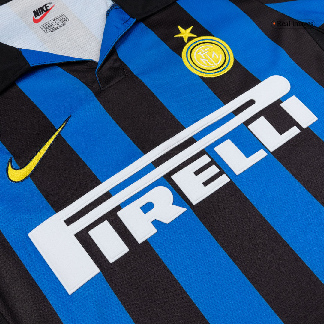 Inter Milan Hemmatröja 1998/99 Retro Tröja
 Blå och svart-5