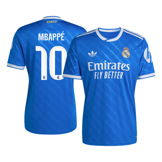 Real Madrid Tröja MBAPPÉ #10 2025/26 Tredje Blå