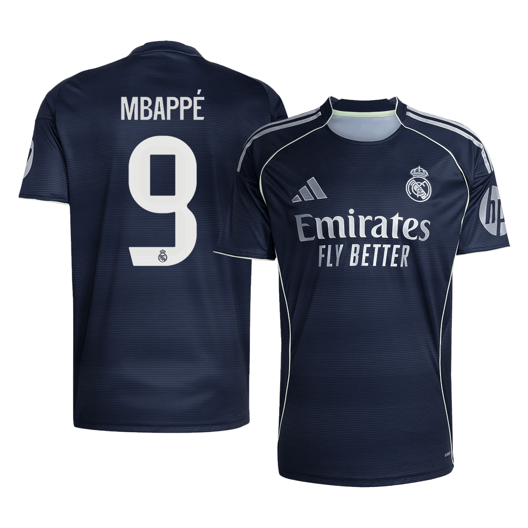 MBAPPÉ #9 Real Madrid Tröja 2025/26 Borta Premium Mörkblå
