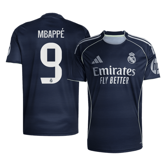 MBAPPÉ #9 Real Madrid Tröja 2025/26 Borta Premium Mörkblå