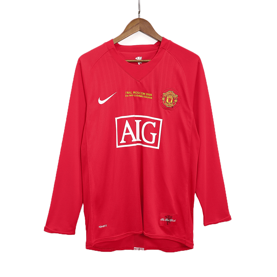 RONALDO #7 Manchester United Hemmatröja 2007/08 Retro Tröja
 Röd - UCL Final-9
