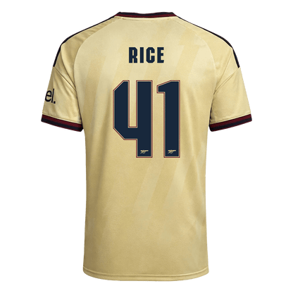 Arsenal Tröja RICE #41 2026/27 Tredje Autentisk Gul - UCL-3