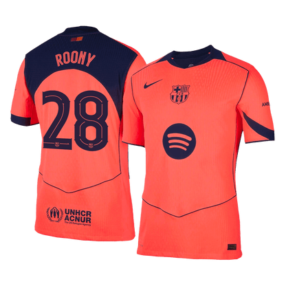 Barcelona Tröja ROONY #28 2025/26 Tredje Orange