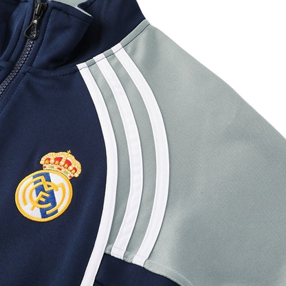 Real Madrid Träningsset (Jacka+Byxor) 2025/26 Mörkblå-6